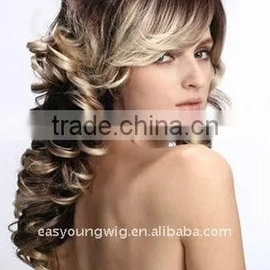 Wholesale Fake Curly Hair Dye Omber Color Hair Wigs for Women thumbnail-3