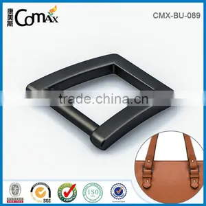 Design Fashion Matte Gunmetal Trapezoidal Lock Metal Bag Buckle thumbnail-2