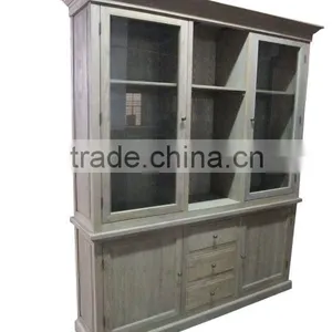 Solid Oak Bookcase/cabinet thumbnail-1