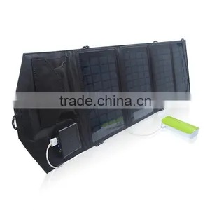 Dual Usb Port Solar Charger Foldable 14w thumbnail-3