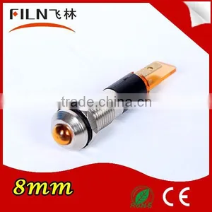 Metal LED 8mm Yellow Led Indicator Cover thumbnail-1