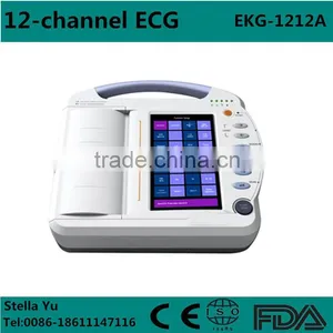 Digital 12-channel Touch Screen Color LCD Electrocardiograph Portable ECG EKG Machine thumbnail-1