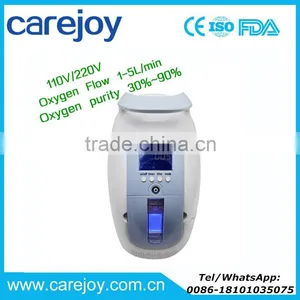 Carejoy Portable Oxygen Concentrator Oxygenerator 1L/min-5L/min 30%~90% Oxygen Purity thumbnail-1