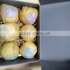 Bath Bomb Set 6 Pack of Large Bath Fizzies With Organic & Natural Ingredient Fizzy Healing Soak Bath Bombs thumbnail-1