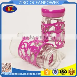 Rose Metal Coat Glass Spice Jar Set thumbnail-1