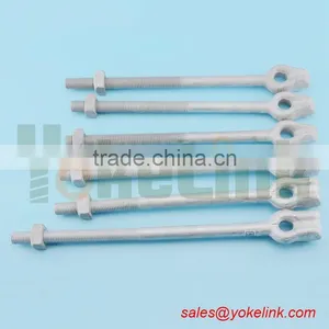 Pole Line Hardware Electric Power Fitting Assembly Guy Bolt Hot Dip Galvanized Screw Bolt Forged Thimble Eye Bolt thumbnail-4