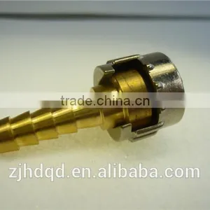 Brass Straight Hose Barb Fitting With Cap thumbnail-1