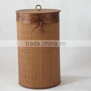 2015 New Cut Design Novelty Bamboo Laundry Hamper Hanging Laundry Hamper thumbnail-2