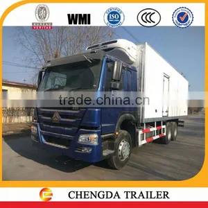 CHINA SINOTRUK HOWO 6X4 Cheap 10 Wheeler Refrigerator Chill Reefer Truck thumbnail-2