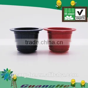 Non-toxic PLA Plastic Empty Compatible Nespresso Coffee Capsule Cup,-100%biodegradable thumbnail-1