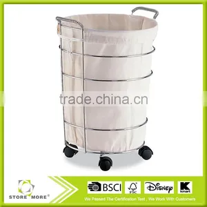 2016 Fashion OEM Wheeled Decorative Baby Laundry Hamper thumbnail-1