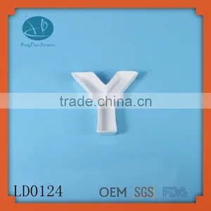 Ceramic Letters Decoration,Porcelain Ceramic Type and SGS Certification Ceramic Letter Dish thumbnail-1