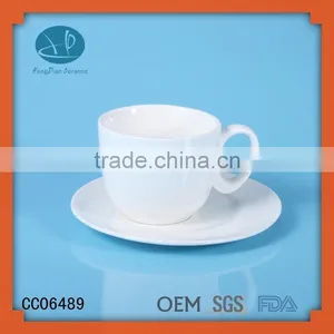 Coffee Cups and Saucers,ceramic Type White Teacup Eco-Friendly Feature and Ceramic,Ceramic Material Cup With Cookie Holder thumbnail-1