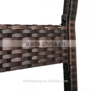2 Pcs Outdoor All Weather Brown Wicker Chairs thumbnail-3