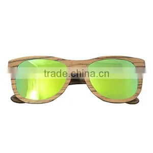 China Wooden Sunglasses 2017, Colorful Zebra Wood Eye Glasses thumbnail-1