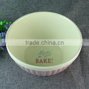 Bulk Stock Cheap Pink&Blue Deep Ceramic Baking Pan Bakeware Wholesale thumbnail-5