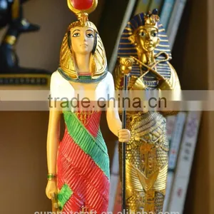 Polyresin Tutankhamen and Goddess Egyptian Statues Wholesale thumbnail-6