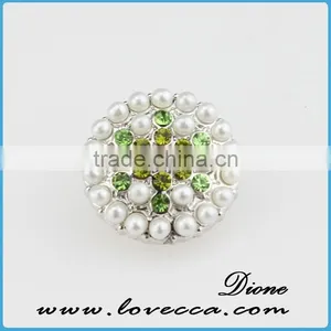Fashionable Metal Button Various Designs Ginger Snaps Rhinestone Button thumbnail-3