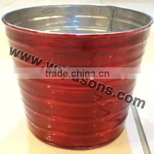 Enamel Planter Designer Metal, New Style Enamel Planter thumbnail-1