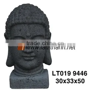 Vietnam Products Garden Decorative Buddha Head Stone Statue thumbnail-1