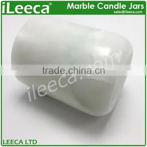 Hot Sale Round White Marble Candle Holders thumbnail-3