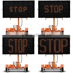 Mobile Variable Message Board Sign and Trailer Manufacturer , Graphic Display, Solar LED and Battery Powered WTMMB thumbnail-1