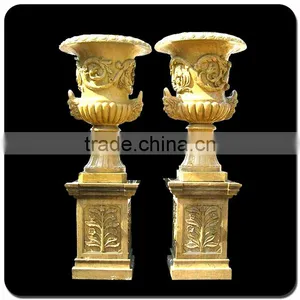 Natural Stone Flower Pot Giant Garden Pots for Sale thumbnail-1