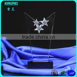 KM-ZP85 2014 Factory Wholesale Customized Clear Acrylic Award&trophy,blank Glass Crystal Awards thumbnail-2