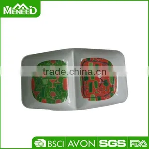 Bulk Buy Two Division Beer Printed Cheap Plastic Relish Plate thumbnail-1