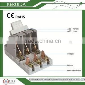 Various Types of Knife Switches/porcelain Base & ABS Cover thumbnail-4