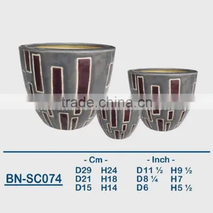 Vietnamese Ceramic Indoor Pot/ Indoor Planter BN-SC074 thumbnail-1