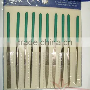 10pcs Diamond Needle Files With Round Shank / 3x140mm thumbnail-1