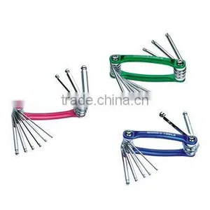 3PCS FOLDING ALUMINIUM ALLOY HEX KEY (CR-V) thumbnail-1
