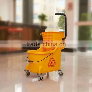 33L Hotel Cleaning Bucket With Wheels thumbnail-1