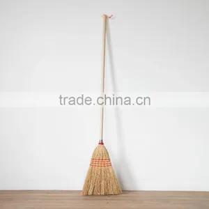 Corn Fiber Heavy-Duty Wire Banded Warehouse Soft Industrial Broom thumbnail-1