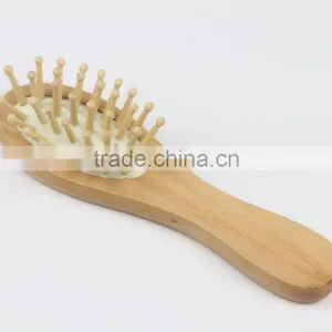 Wooden Bath Hair Brush Comb With 34 Holes-travel Style thumbnail-1