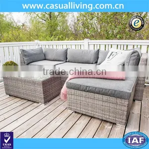 Factory Production Outside Rattan Furniture Patio Sofa Set thumbnail-1