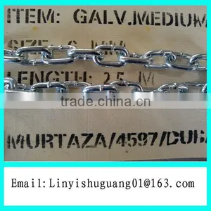 G30 Standard Zinc Plated Medium Link Chain thumbnail-1