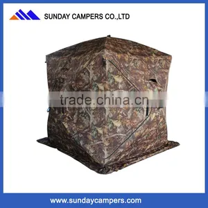 Easy Set up Folded Single Layer HUB Pole Ice Fishing Tent for Sale thumbnail-1
