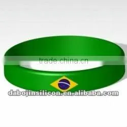 Brazil Country Flag Silicone Wristbands thumbnail-1
