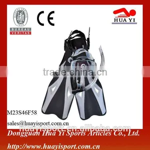 2016 Adult Black Grey Swimming Snorkel, Diving Mask, Snorkels, Flippers Set thumbnail-1