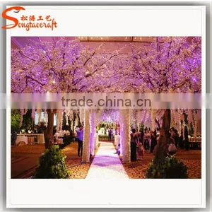 Latest Design Artificial Indoor Silk Cherry Blossom Trees Wedding Decoration Tree thumbnail-1