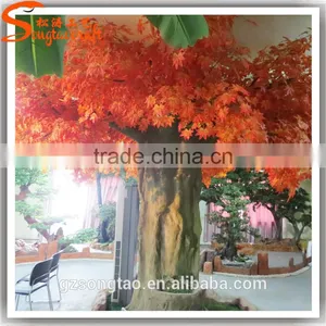 2017 Customized Artificial Autumn Red Maple Tree Cheap Artificial Trees Large Artificial Decorative Tree thumbnail-2