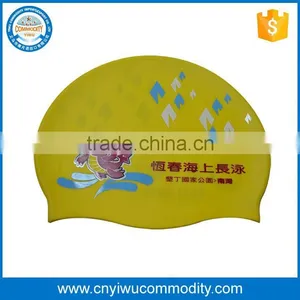 Customized Printed Soft Silicone Ear Swimming Cap thumbnail-1
