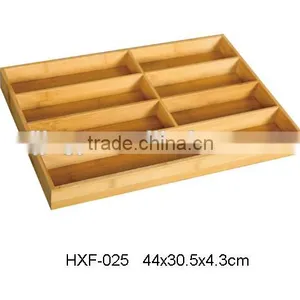 Bamboo Utility Drawer Utensil Organizer thumbnail-1