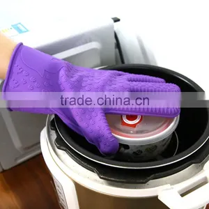 High Quality Custom Silicone Oven Gloves With Fingers Silicone Rubber Oven Gloves thumbnail-5