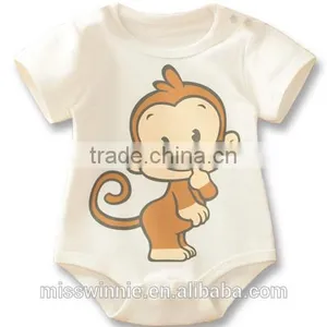Wholesale Top Quality Newborn Baby Unisex Romper 100% Cotton Baby Clothes Short Sleeve Baby Rompers thumbnail-1