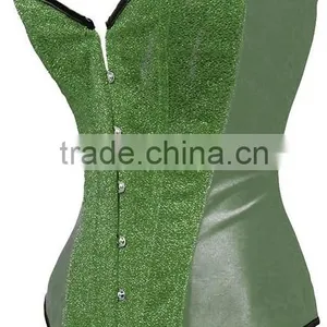 New Feeling Whole Sale Cheap Halloween Hot Sale Mature Women Burlesque Waist Cincher Corset Purple Red Green Golden Blue Color thumbnail-2