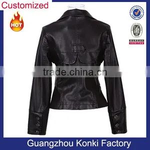 Wholesale Winter Leather Jackets Women 2017 thumbnail-2