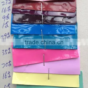 A Grade PVC Mirror Face Leather Stock Lot For Shoes and Bags thumbnail-3